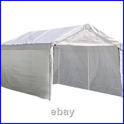 ShelterLogic 10x20 Sidewall & Door Kit White UV Waterproof for Max AP Canopy