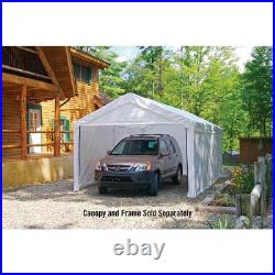 ShelterLogic 10x20 Sidewall & Door Kit White UV Waterproof for Max AP Canopy