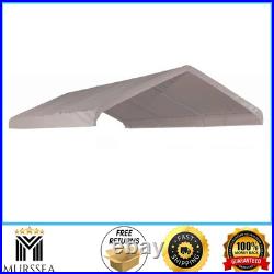 ShelterLogic 10x20 ft Canopy Replacement Cover White Waterproof UV-Resistant