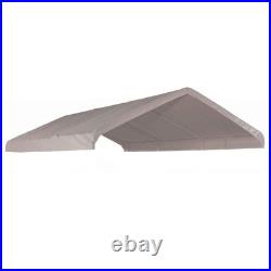 ShelterLogic 10x20 ft Canopy Replacement Cover White Waterproof UV-Resistant