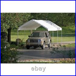 ShelterLogic 10x20 ft Canopy Replacement Cover White Waterproof UV-Resistant