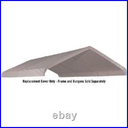 ShelterLogic 10x20 ft Canopy Replacement Cover White Waterproof UV-Resistant