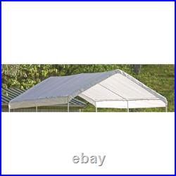 ShelterLogic 10x20 ft Canopy Replacement Cover White Waterproof UV-Resistant