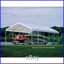 ShelterLogic 12 x 30 ft. Canopy Replacement Cover for 2 in. Frame, White