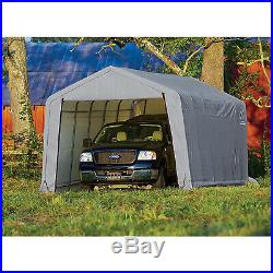 ShelterLogic 12Ft. W House Style Portable Garage/Carport- 24ft. L x 12ft. W x 8ft. H
