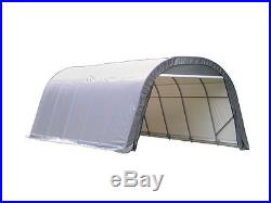 ShelterLogic 12x24x8 Round Style Shelter, Grey Cover 72332 Shelter NEW