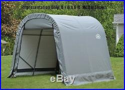 ShelterLogic 8x12x8 Round Style Portable Garage Shed Instant Canopy 76813