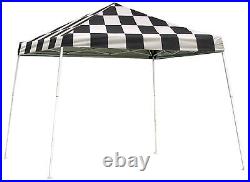 ShelterLogic HD Series Slant Leg Pop-Up Canopy, 10 ft. X 10 ft. Checkered Flag