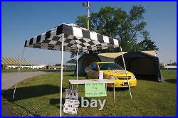 ShelterLogic HD Series Slant Leg Pop-Up Canopy, 10 ft. X 10 ft. Checkered Flag