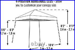 ShelterLogic HD Series Slant Leg Pop-Up Canopy, 10 ft. X 10 ft. Checkered Flag