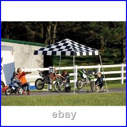 ShelterLogic HD Series Slant Leg Pop-Up Canopy, 10 ft. X 10 ft. Checkered Flag