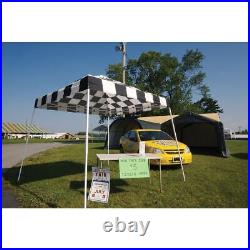 ShelterLogic HD Series Slant Leg Pop-Up Canopy, 10 ft. X 10 ft. Checkered Flag