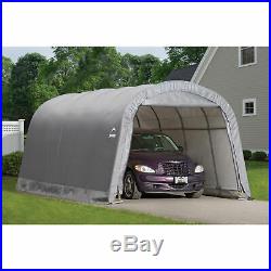 ShelterLogic Roundtop Instant Garage-Gray 20ftL x 12ftW x 8ftH 62780