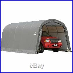 ShelterLogic Roundtop Instant Garage-Gray 20ftL x 12ftW x 8ftH 62780