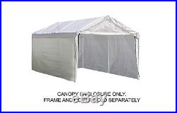 ShelterLogic Super Max 12 ft. X 20 ft. White Canopy Enclosure Kit 25774 Canopy