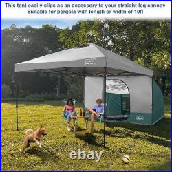 Side Tent for 10 x 10 ft Pop Up Canopy, Easy Setup Gazebo Attachment, Camping