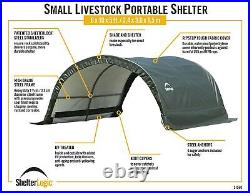 Small Livestock portable Shelter 8x10x5 round
