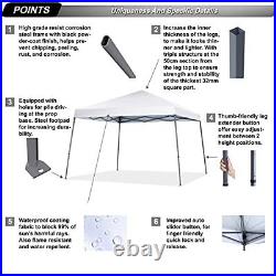 Stable Pop up Outdoor Canopy Tent, White gazebo Party Wedding Pop Up Heavy Duty