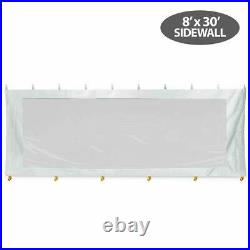 Standard 8x30 Canopy Tent Sidewall Removable Clear Side Wall Panel 14 Oz Vinyl