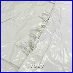 Standard 8x30 Canopy Tent Sidewall Removable Clear Side Wall Panel 14 Oz Vinyl