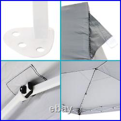 Standard Pop-Up Canopy with Carry Bag 12 ft x 12 ft Gray by Sunnydaze
