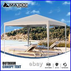 Steel Carport Canopy Portable 114x114Outdoor Car Shelter Patio Party Tent Gray