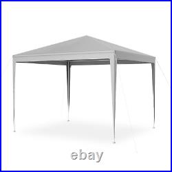 Steel Carport Canopy Portable 114x114Outdoor Car Shelter Patio Party Tent Gray