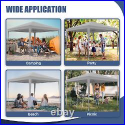 Steel Carport Canopy Portable 114x114Outdoor Car Shelter Patio Party Tent Gray