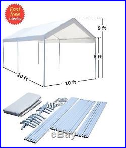 Steel Frame 10x20 Party Tent Canopy Portable Car Carport Shelter Garage Cover US