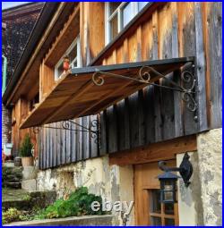 Steel bracket awning cantilever (PACK x3) for window door sheed. 15 in x 30 in