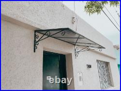 Steel bracket awning cantilever (PACK x3) for window door sheed. 15 in x 30 in