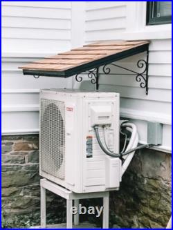 Steel bracket awning cantilever (PACK x3) for window door sheed. 15 in x 30 in