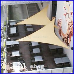 Sun Shade Sail Permeable Triangle Outdoor Patio Deck Pool Canopy Fabric UV Top
