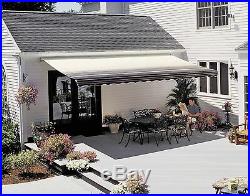 SunSetter Motorized Retractable Awning 18 x 10 ft. Outdoor Deck & Patio Awning