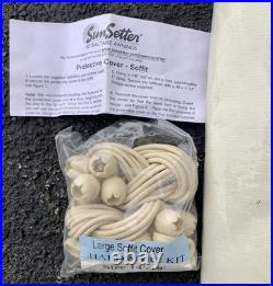 SunSetter Vista and Motorized Awning Protective Cover Only Large Size 14' Cream