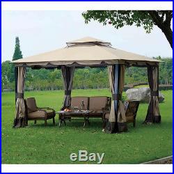 Sunjoy L-GZ215PST-4 Deluxe Gazebo Canopy Set Replacement for Big Lots