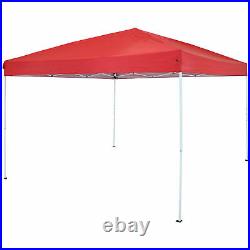 Sunnydaze 12 x 12 Foot Steel Frame Easy-Up Canopy with Carrying Bag Red