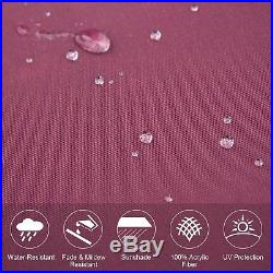 Sunshade Shelther Retractable Patio Awning WindowithDoor Cloth Cover Deck Red