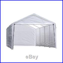 Super Max 12' X 30' Canopy Enclosure Kit Fits 2 Frame White Shelterlogic