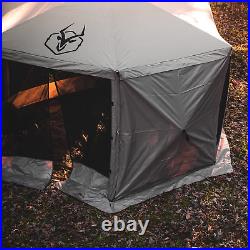 T, G5 5-Sided Portable Gazebo, Easy Pop-Up Hub Screen Tent, Waterproof, UV Resis