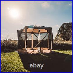 T, G5 5-Sided Portable Gazebo, Easy Pop-Up Hub Screen Tent, Waterproof, UV Resis