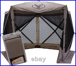 T, G5 5-Sided Portable Gazebo, Easy Pop-Up Hub Screen Tent, Waterproof, UV Resis