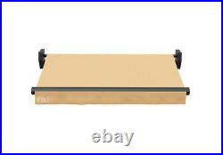 TAN 13×11.5ft Manual Retractable Awning Aluminium Frame canopy Patio Cover