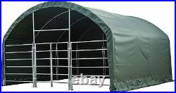 TMG 20x20 Livestock Animal Agriculture Shelter (with17oz. PVC Cover)