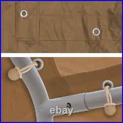 Tan Extreme Duty 16 mil Replacement Canopy Carport Tarp Cover For 10 X 20 Frame
