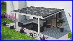 Terrassendach Solar 6 x 3 m Terrassenüberdachung mit Photovoltaik & Verschattung