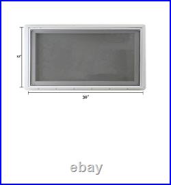 Transom Awning Style Window 30, Double Pane Insulated, Tempered Glass Low E