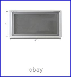 Transom Awning Style Window 36, Double Pane Insulated, Tempered Glass Low E