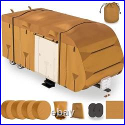 Travel Trailer Camper RV Cover Package Premium Heavy-Duty Waterproof 24-27 ft