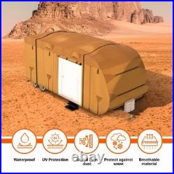 Travel Trailer Camper RV Cover Package Premium Heavy-Duty Waterproof 24-27 ft